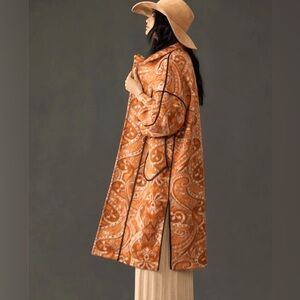 ANTHROPOLOGIE MULTI PAISLEY KIMONO DUSTER CARDIGAN STATEMENT JACKET